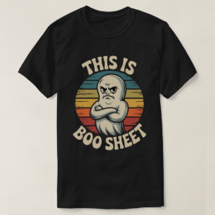 Det här är Boo-ark Rolig Retro Spök Halloween T Shirt