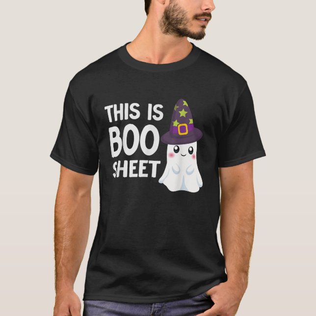 Det här är Boo Lakan Funny Halloween Costume Ghost T Shirt (Framsida)