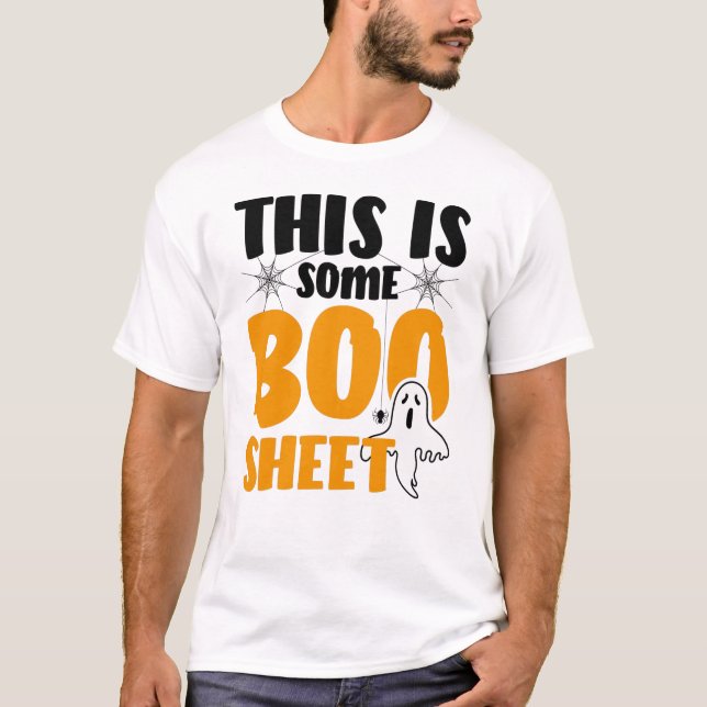 Det här är Boo Lakan Funny Halloween Ghost T Shirt (Framsida)