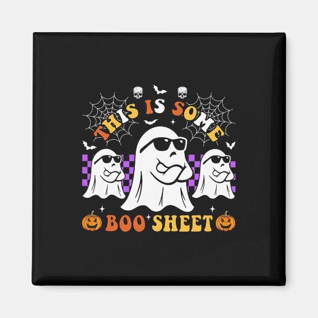 Det här är Boo Lakan Funny Halloween Magnet (Framsidan)