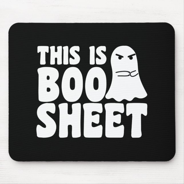 Det här är Boo Lakan Ghost Funny Halloween Costume Musmatta (Framsidan)
