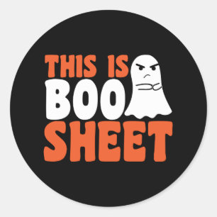Det här är Boo Lakan Ghost Funny Halloween Costume Runt Klistermärke