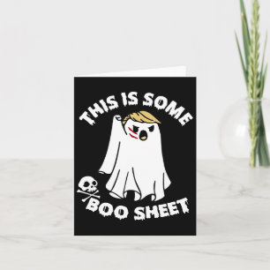 Det här är Boo Lakan Ghost Funny Trump Halloween Kort
