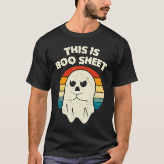 Det här är Boo Lakan Ghost Groovy Blommigt Hallowe T Shirt