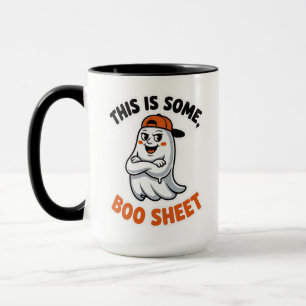 Det här är Boo Lakan Ghost Groovy Halloween Costum Mugg