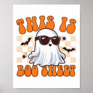 Det här är Boo Lakan Ghost Groovy Halloween Costum Poster