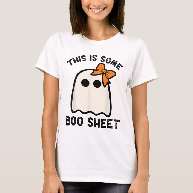 Det här är Boo Lakan Ghost Halloween Costume Manar T Shirt (Framsida)