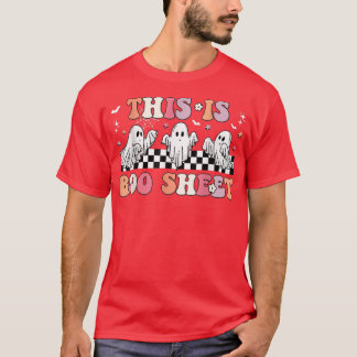 Det här är Boo Lakan Ghost Halloween Retro Groovy T Shirt