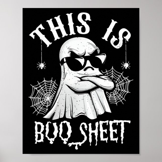 Det här är Boo Lakan Ghost Lazy Halloween Manar W Poster (Framsidan)