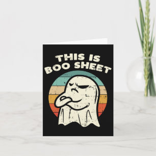 Det här är Boo Lakan Ghost Retro Halloween Costume Kort