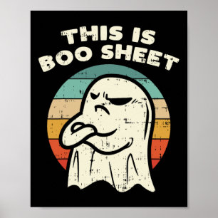 Det här är Boo Lakan Ghost Retro Halloween Costume Poster