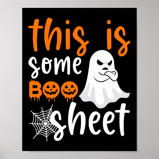 Det här är Boo Lakan Ghost Retro Halloween Costume Poster (Framsidan)