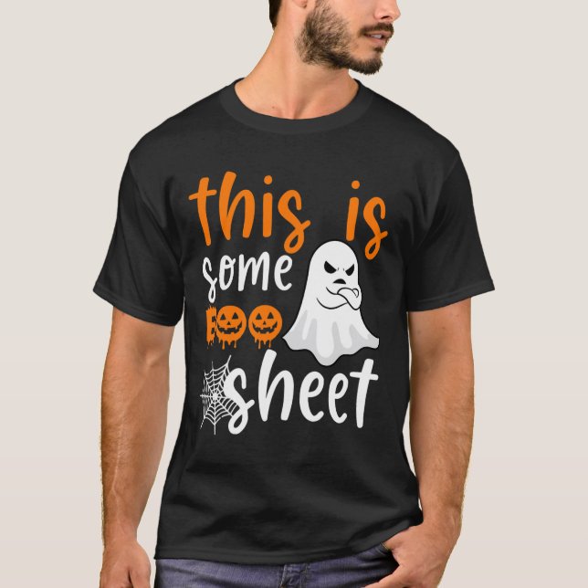 Det här är Boo Lakan Ghost Retro Halloween Costume T Shirt (Framsida)