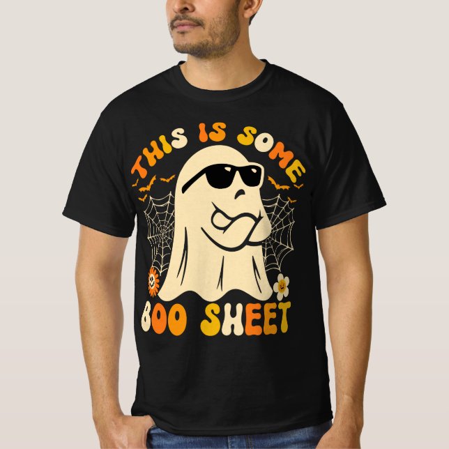 Det här är Boo Lakan Ghost Retro Halloween Costume T Shirt (Framsida)