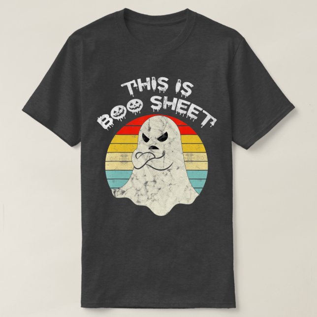 Det här är Boo Lakan Ghost Retro Halloween Costume T Shirt (Design framsida)