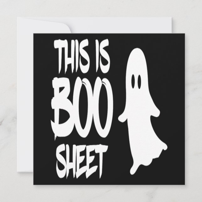 Det här är Boo Lakan Ghost taloky Halloween Gift Inbjudningar (Framsida)