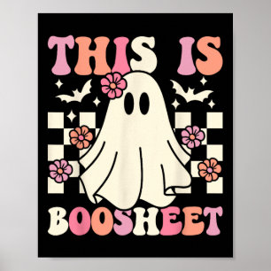 Det här är Boo-lakan Halloween Ghost Costume Retro Poster