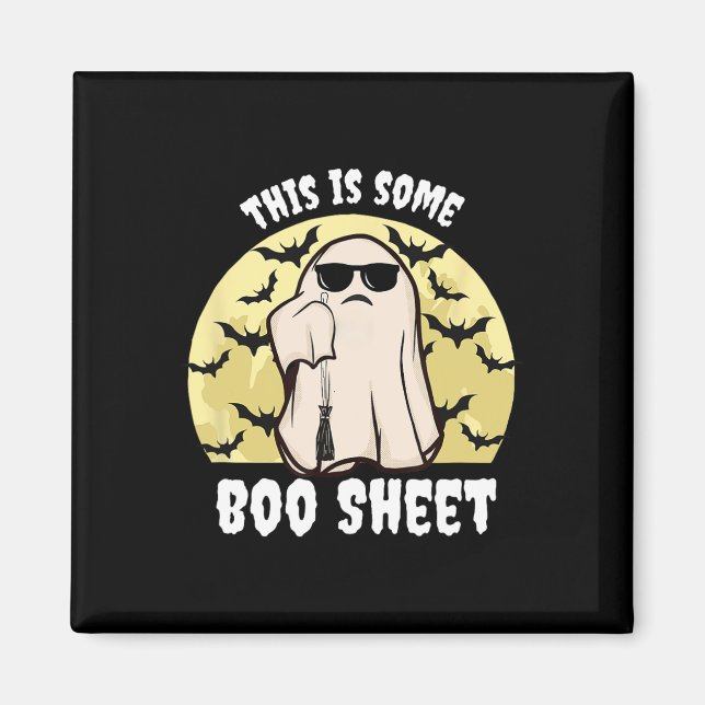Det här är Boo Lakan Halloween Ghost. Magnet (Framsidan)