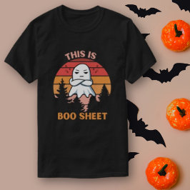 Det här är boo lakan retro Halloween T Shirt