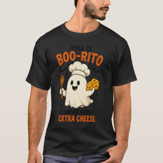 Det här är Boo-Rito Serverad med extra ost” Design T Shirt