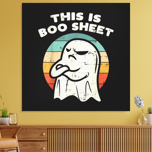 Det här är Boo Sheet Ghost  Canvastryck (Insitu (Vardagsrum))