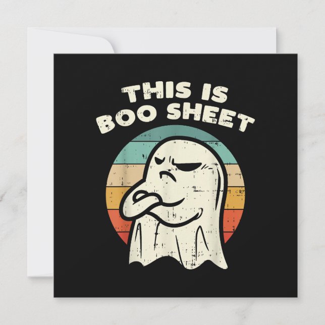 Det här är Boo Sheet Ghost  Inbjudningar (Framsida)
