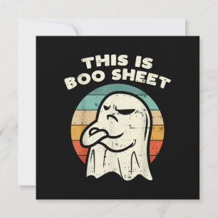 Det här är Boo Sheet Ghost Inbjudningar