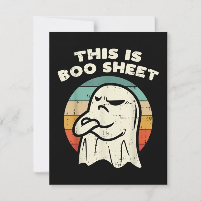 Det här är Boo Sheet Ghost  Julkort (Framsida)