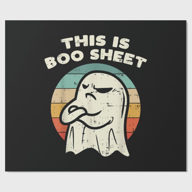 Det här är Boo Sheet Ghost  Presentpapper (Platt)