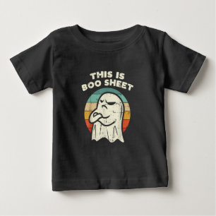 Det här är Boo Sheet Ghost Retro Halloween-kostym T Shirt