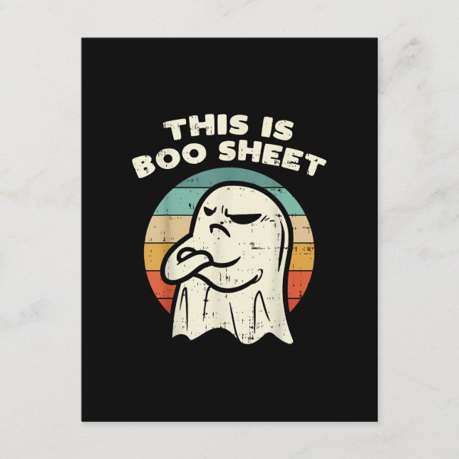 Det här är Boo Sheet Ghost  Tilläggskort (Framsida)