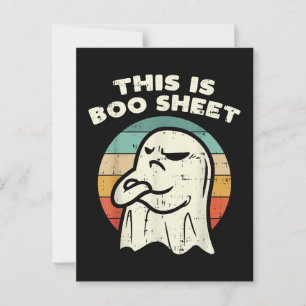 Det här är Boo Sheet Ghost Vykort