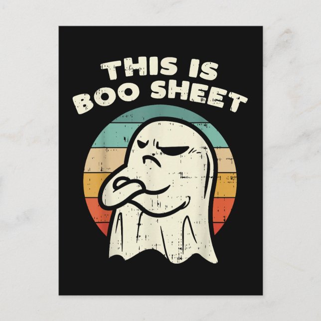 Det här är Boo Sheet Ghost  Vykort (Framsida)