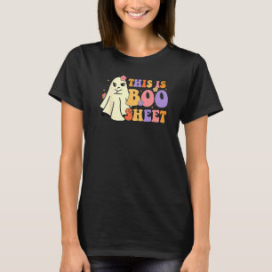 Det här är Boo Sheet Spöke Retro Halloween Kostym T Shirt