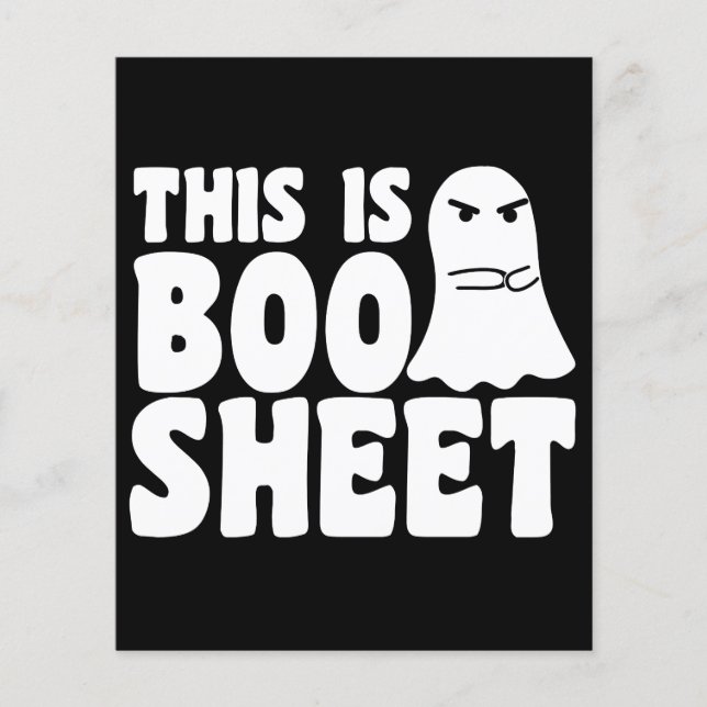 Det här är Boo Sheet Spöket Roliga Halloween Kosty (Framsida)