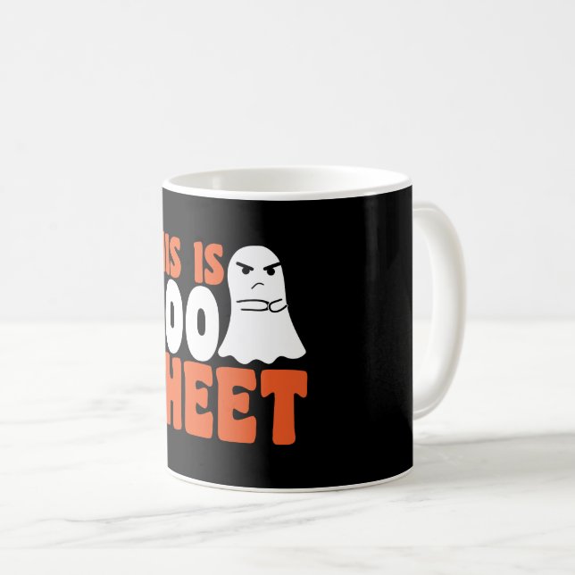 Det här är Boo Sheet Spöket Roliga Halloween Kosty Kaffemugg (Framsida höger)