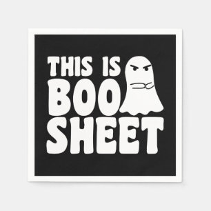 Det här är Boo Sheet Spöket Roliga Halloween Kosty Pappersservett