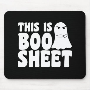 Det här är Boo Sheet Spöket Roligt Halloween-kosty Musmatta