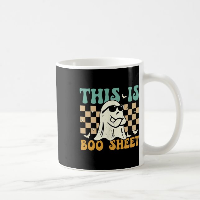 Det här är Boosheet Ghost Retro Halloween Costume  Kaffemugg (Höger)