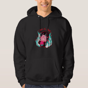 Det här är bra djävul soffa avslappnad hoodie