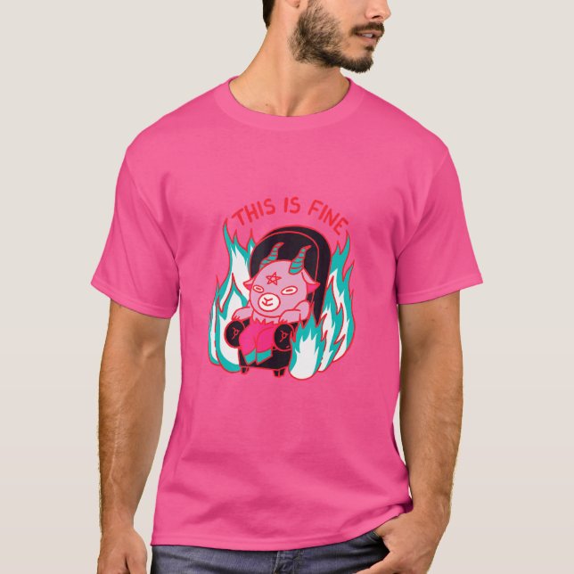 Det här är bra djävul soffa avslappnad t shirt (Framsida)