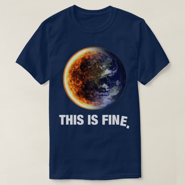 Det här är Bra global uppvärmningsjord T Shirt (Design framsida)