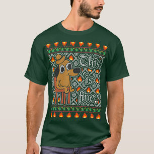 Det här är Bra Hund Memo Lustigt jul T Shirt