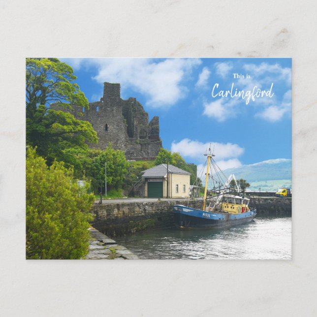 Det här är Carlingford- Irland Vykort (Framsida)