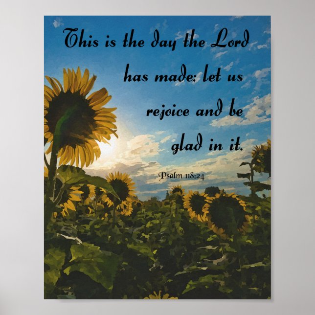 Det här är dagen, Bible Verse Poster (Framsidan)