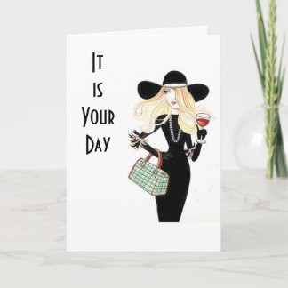 DET HÄR ÄR DAGEN "CELEBRAT DIN BIRTHDAG" KORT