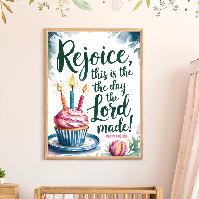 Det här är dagen Christian Nursery Wall Art Poster (Skapare uppladdad)