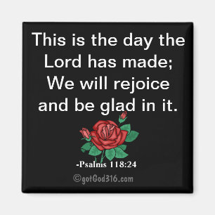 Det här är dagen gotGod316.com Scripture Magnet