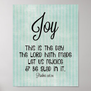 Det här är den dag då Herren har gjort Bible Verse Poster