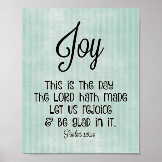 Det här är den dag då Herren har gjort Bible Verse Poster